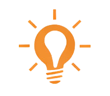 Icono de bombilla que representa prevención, orientación y detección temprana de señales de alerta.