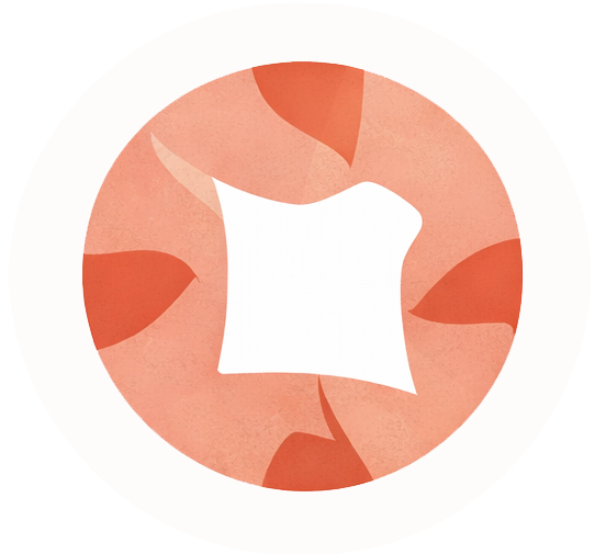 Icono circular que representa intervención, acompañamiento y activación de apoyos.